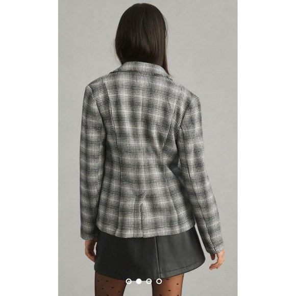 Anthropologie Maeve Plaid Blazer Size Small - Picture 3 of 10